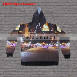 High Quality Custom Sublimated Hoodie With Fleece Hoodie thumbnail-1