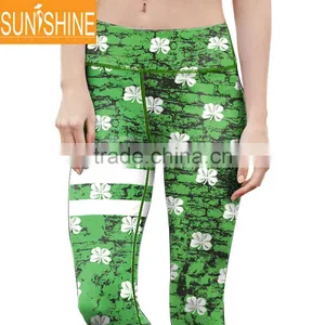 2017 Four Needle Six Line Yoga Wear Sports Leggings and Matching Bra Sets For Ladies thumbnail-4