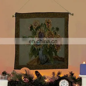 Flashing Lighted China Silk Wall Hanging Tapestry thumbnail-1