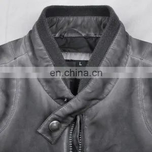 2015 Last Fashion Spring Handsome Motrocycling Man Leather Jacket thumbnail-4