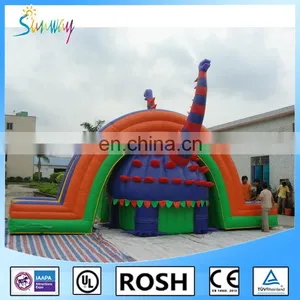 2016 Inflatable Outdoor Adventure Play Equipment Dinosaur Games Children thumbnail-2