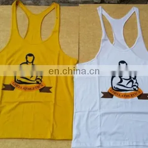 100% Cotton Gym Singlets for Men thumbnail-1