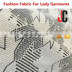 Fabric Recycled Polyester Lycra 100% Polyester Spandex Plain Dyed Jacquard Stretch Knit Fabric thumbnail-1
