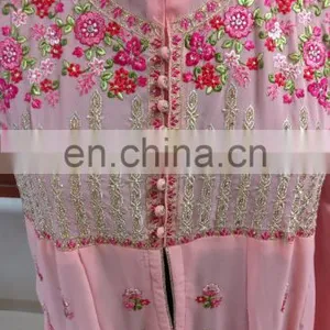 Occasion Party Wear Anarkali Suits Semi Stitched Suits Dress Material 2017 thumbnail-4