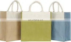 Jute Shopping Bag With Front Jute Pocket thumbnail-1