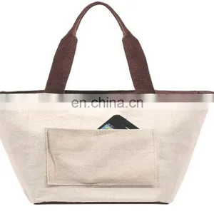 OEM Zipper Gift Bag Canvas Wedding Favor Tote Bag thumbnail-1