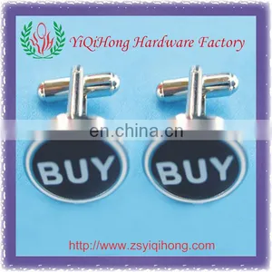 Zinc Alloy Round Shape Metal Cufflink thumbnail-1