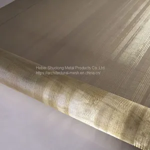 XY-R-01 GOLD WIRE MESH FOR GLASS LAMINATED thumbnail-2