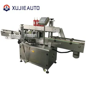 Automatic Wet Glue Square Bottle Sticker Two Side Labeling Machine thumbnail-1