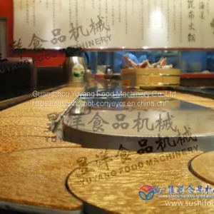 Rust-free Wear-resistant Light / Durable Hot Pot Rotary Conveyor Belt System thumbnail-2