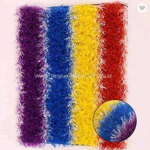 20mm Height Rainbow Colorful Running Track Artificial Turf Grass Mat thumbnail-1