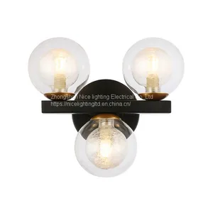 3 Light Bath Simple Hotel Wall Lamp thumbnail-1