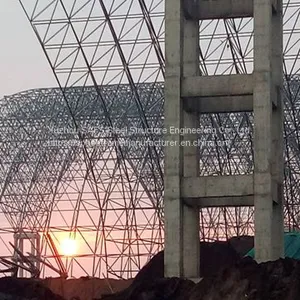 Steel Space Frame Structure Barrel Coal Storage Project for Zhongxin Iron and Steel Co., Ltd. thumbnail-3