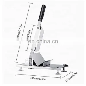 Manual Frozen Meat Slicer / Stainless Steel Beef Mutton Slicing Machine / Roll Meat Vegetable Meat Cheese Food Slicer thumbnail-2