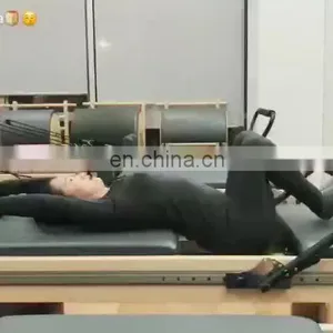 2020 Most Popular High Quality Balance Body Pilates Reformer Machine White Maple Wood Pilates Bed For Yoga thumbnail-1