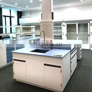 Chemical Resistant University Laboratory Workbench Lab Faucet Table Work Bench thumbnail-1