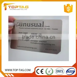 Promotional Black Stainless Steel Metal Business Card For VIP thumbnail-1