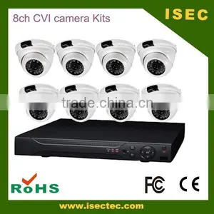 HD H.264 720P 8ch CVI Camera Kits With Bullet Cameras and 4channel P2P Camera Cctv Kit thumbnail-6