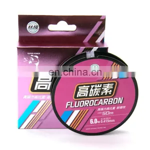 Best Quality 100% Fluorocarbon Fishing Line 50M 1.50kg-13.0kg Tension Japan Fiber Leader Line With Strong Strength Fishing Line thumbnail-1