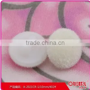 Fashion White Fuzz Button for Lady thumbnail-1