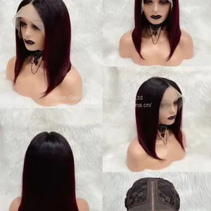 Direct Factory of 1BT99J T Shaped Remy Human Hair Bob Wig thumbnail-1
