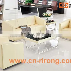 Modern Stylish Commercial Office Leather Sofa thumbnail-1