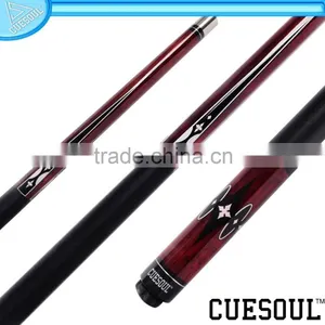 CUESOUL 1/2 Pool Cue With Maple Shaft,Quick Release,Stainless Steel,Rubber Wrap thumbnail-1