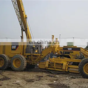 USA Original CAT 12H Motor Grader Loading, Caterpillar 12H Load to Nigeria, Loading Service for CAT 12H thumbnail-3