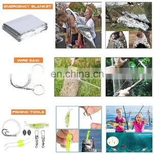 Hiking Hunting Disaster Camping Adventures Tactical First Aid Kit Bag SOS Emergency Survival Gear Bag Outdoor Survival Kit thumbnail-2