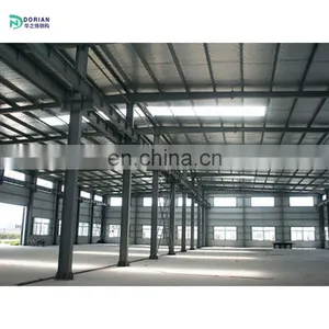 Public Prefab Houses Pre Engineered Steel Buildings Warehouse Storage With Steel Rack thumbnail-1