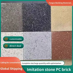 Imitated Stone Permeable Brick PC Brick Parking Space Sidewalk Brick Spanish Brick Pavement Brick Paving Stone Green Area Brick thumbnail-3