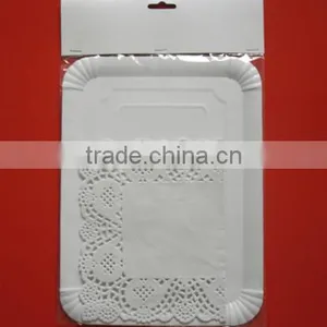 White Paper Doily With Plate Packed thumbnail-1