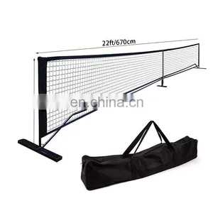 Custom Wholesale Outdoor Pickleball Net for Outdoor and Indoor 22 Feet Net With Steel Portable thumbnail-2