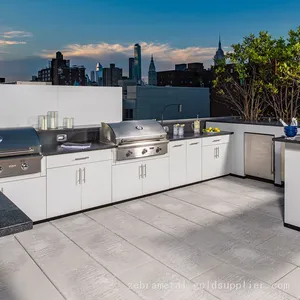 304/316 Stainless Steel Outdoor Kitchen Cabinets With Barbecue thumbnail-5