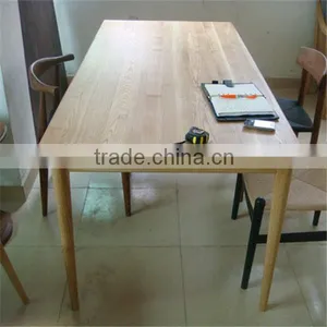 Ash Wood Rectangle Dining Table thumbnail-1