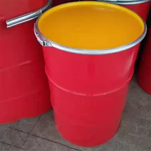 200L Iron Hoop Bucket 200l Paint Bucket Two-color Customized 19KG Wan Shuo Packaging Export-grade Steel Bucket. thumbnail-5