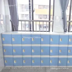 Long-lasting 9-Door ABS Plastic School Wardrobe for Students in Hallways or Dorms|3 x 3 Storage Locker thumbnail-5