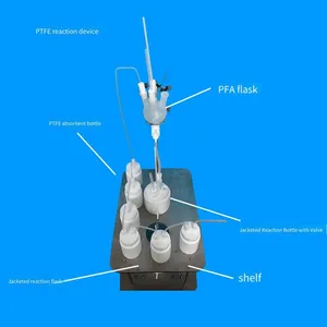 Double-layer Jacketed Reaction Kettle, Double-layer Thickened With Support, Customizable Reaction Device, Acid and Alkali Resistant Flask thumbnail-3