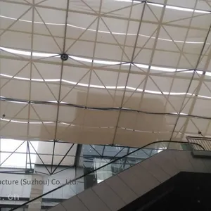 Hangzhou, Zhejiang Atrium Glass Skylight Canopy, Customization and Construction of 6+6 Safety Glass Grid Structure Atrium Glass Roof thumbnail-2