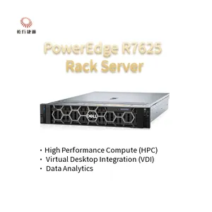 2U Two Socket PowerEdge R7625 Rack Server 4th Gen AMD EPYC™ Processors Up To 8x PCIe Gen5 Slots 12 X 2.5
