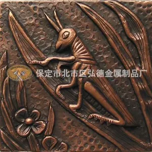 Copper Wall Tiles, Factory-supplied Handcrafted Pure Copper Decorative Wall Tiles for Processing and Custom Manufacturing thumbnail-5