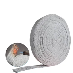 Aluminum Silicate Fiber Belt Boiler Door Insulation Binding Tape High Temperature Resistant Woven Tape thumbnail-4