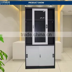 New Dersigned Elegant Office Equipment Free Standing Wardrobes Sliding Doors Frosted Glass Sliding Door Wardrobe thumbnail-2