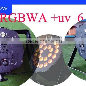 Led Wash Flat Par Light 300W(24*12W )RGBWA+UV 6 in 1 Leds Beam Angle:25 Degree DMX512/stand Alone/Master-slave/Sound 7/10CHS thumbnail-6