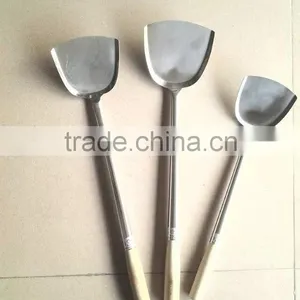 Stainless Steel Fry Turner With Long Wooden Handle thumbnail-2