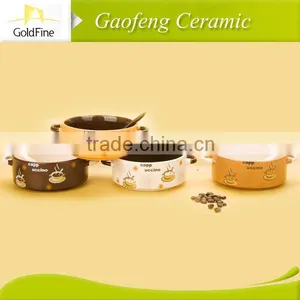 Solid Color Ceramic Soup Bowl in American thumbnail-1