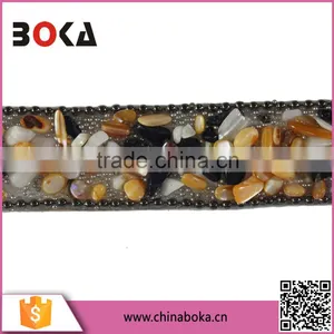 Hot Melt Adhesive Rhinestone Lace Trim thumbnail-1