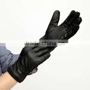 Buckskins Leather Gloves, Fall and Winter Warm Velvet Fashion Line Cycling Gloves, Full Finger Cycling Gloves thumbnail-1