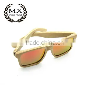 Stain White Color or Any Color Bamboo Sunglasses thumbnail-3