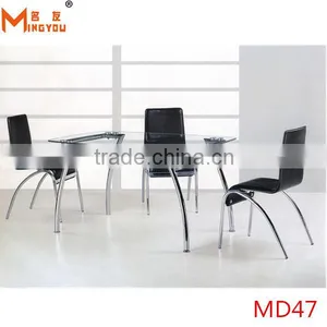 Cheap Price Glass Dinner Table Set thumbnail-1